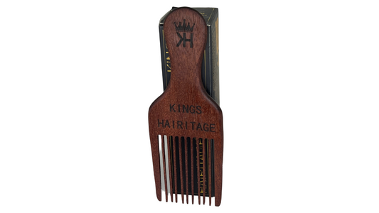 KINGS HAIRITAGE: HAND DIPPED OIL-INFUSED WOOD PICK